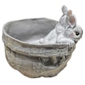 Miniatyrbillede 2 af 2: Sød Påskekanin Blomsterpotte Kanin Pottet Pynt Harpiks Skøn Pynt Planter Pot 18x18cm 18x18cm