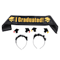 Pikkukuva 1 / 5: Satiinihiuspanta Graduointisash  Onnea Graduointiin Sash Unisex Satiinisash Sekalaiset Värit 158X9 Assorted Color 158X9.5CM