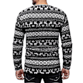 Miniatyrbild 4 av 5: Herrar Tryckta T-shirts Rund Hals Långärmad Slim Fit Pullover Toppar För Våren 2XL 2XL
