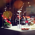 Miniatyrbild 4 av 5: Sladdlös bordslampa, 6000mah uppladdningsbart batteri, metall nattlampa, för vardagsrum, sovrum, kontor, studio