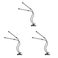 Miniatyrbillede 2 af 3: 3 stk Dobbelt Hoved 40 LED Plantevækstlampe USB Fleksibel Timing Dæmpning LED Vandafvisende Plantelys Med 3pcs 52X10X5cm