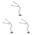 Pikkukuva 2 / 3: 3 kpl Kaksoispää 40 Led-kasvivalaisinta USB-liitäntä Joustava Ajastimen ja himmennyksen avulla Vedenkestävä Kasvivalo Klipsin kanssa 3pcs 52X10X5cm