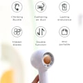 Miniatyrbild 4 av 4: Elektrisk handfläkt sladdlös bärbar fläkt kylande mini usb-fläkt_xrzi White 5
