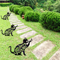 Miniatyrbillede 5 af 5: Akryl Kat Figur til Have - Udendørs Dekoration 2 stk