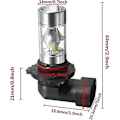 Miniatyrbillede 5 af 5: 160w 9006 Led Pærer Hb4 Foglygter Lyse Pærer Dagkørelys Kørelys Pærer 126