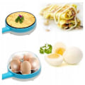 Miniatyrbillede 3 af 5: Mini Elektrisk Stegepande Dampkoger Omeletkoger Flad Bund Non-Stick Æggekoger Omeletpande