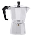 Miniatyrbillede 3 af 3: Aluminium Mocha Kaffeekande Tekande Europæisk Stil Kaffemager Ottekantet Kaffeperkolator (6 kopper, 300 ml) Sølv 150 ml Silver 150ml