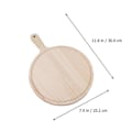 Miniatyrbilde 3 av 3: 1 stk 9 tommers trepizzafat middagsfat trebrød sushi biff serveringsfat Khaki 30x20.2cm Khaki 30x20.2cm