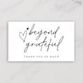 Miniatyrbilde 2 av 3: 300 stk Takk-kort Etiketter 'Beyond Grateful' Kompatibel med 'Supporting My Small Business' Dekorasjon Gave