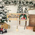Miniatyrbillede 2 af 5: Hul Træjule Dørhængende Skilt Velkomstbræt Julepynt 1stk Træfarve