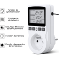 Miniatyrbilde 2 av 5: Termostatkontakt, Digital Temperaturregulator, Programmerbar Digital Kontakt med Sonde, Programmerbar Digital Timer, Oppvarmingskontakt for Drivhus, Akvarium