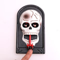 Miniatyrbillede 2 af 5: Halloween Dørklokke Ornament Holdbar Græskar Lydknap Dørklokke Halloween Fest Spøgelseshus Hemmeligt Værelse Favorabel Forside Bar (skelet)