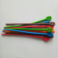 Miniatyrbillede 3 af 3: 10 stk. Silikon Madpose Zip Tie Taskebindinger Silikon Taskebindinger Vridninger Madpose Zip