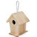 Miniatyrbillede 2 af 5: 4 stk Mini Udendørs Hængende Træ Fuglehus Rede Dekorationer Til Have Altan_ryy