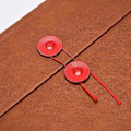 Miniatyrbild 5 av 5: A4-mapp i konstläder med snörstängning, dokumentmapp, projektmapp, portfölj med 3/4 tums expansion, brun Brown A4