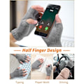 Miniatyrbillede 3 af 5: Pairs Vinter Fingerløse Handsker, Unisex Varme Termiske Halvfingre_RY