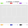 Miniatyrbild 2 av 3: 1 Set Transparent Akryl Memo Board Meddelandetavla Multifunktionell Memo BoardTransparent30X20CM Transparent 30X20CM