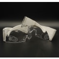 Miniatyrbillede 2 af 5: 7 Farvede Lysende LED Visir Briller til Fest, Cosplay, Halloween, Bar, Klub (Nr. 1 Genopladelig Hvid)