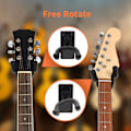 Miniatyrbild 4 av 5: Gitarrväggfäste, Gitarrväggkrokar, Gitarrhängare Väggfäste Krok Hållare Stativ för Vägg 1-pack-Svart
