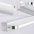 Miniatyrbillede 2 af 4: Badeværelsesspejl Lys Led Spejl Lys 9w 600lm Led Spejl Lys Vægspejl Badeværelse Kold Hvid 6000k Rustfrit Stål Led Spejl Lys 42