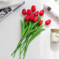 Miniatyrbild 3 av 5: Konstgjorda Tulpaner, 10 stycken Konstgjorda Silketulpaner, Blommor i Latexmaterial, Verklighetstroende Touch, Bröllop, Sovrum, Familj, DIY