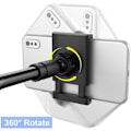 Miniatyrbillede 3 af 5: Webcam-stativ til mobiltelefon med universelle 1/4-tommers skruer, fleksibel arm, 360 graders rotation, skrivebords- og sengesmontering, svanehals_RY