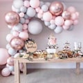Miniatyrbilde 4 av 4: Ballonggirlandsett Macaron Ballong 4d Gullfolie Ballonger Sett Bryllup Babyshower Bursdagsfest D