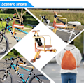 Miniatyrbillede 5 af 5: Nyt Aluminium Alloy Børnesædet, Børnesædet, Bærbar Foldbar Foranmonteret Børnesædet, Mountain Bike Børnesikkerhed