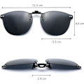 Miniatyrbillede 3 af 5: Polariserende solbrille clip-on, foldbar og ultralet, over solbriller_ryy