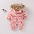 Miniatyrbilde 2 av 4: Baby En-delt Dunjakke Ned En-delt Tykkere Barnedunantrekk 100cmpink pink 100cm