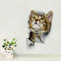 Miniatyrbild 4 av 5: 3 st 3D väggdekaler för katt, väggdekaler i kombination