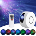 Miniatyrbild 1 av 5: Ny Stjärnhimmelsprojektorlampa Färgglad 3D Vision Led Laser Nebula Lampa Led Projektionslampa Eller Barn, Rum, Semester, Födelsedagsfester Vit White US Plug