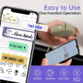 Pikkukuva 2 / 5: Tarra-tulostin, sisäänrakennetulla leikkurilla, kannettava Bluetooth-käyttöinen tarra-tulostin kotiin ja toimistoon, iOS ja Android
