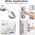 Miniatyrbillede 2 af 4: Sikkerhedsgreb til toilettet - Anti-slip støtte, badeværelse, sikkerhed, greb, vakuumsuger, sugekop, håndliste
