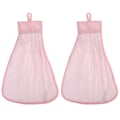 Miniatyrbillede 1 af 2: 2 stk. Vandabsorberende Håndklæder Små Håndklæder Til Køkken Badeværelse Pink 40X30CM Pink 40X30CM