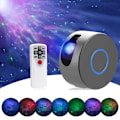 Miniatyrbild 1 av 5: Ny Stjärnhimmelsprojektorlampa Färgglad 3D Vision Led Laser Nebula Lamp Led Projektionslampa Eller Barn, Rum, Semester, Födelsedagsfester Grå Grey US Plug