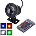 Miniatyrbillede 2 af 3: 10w RGB LED Lys Pool Dam Spotlight Under Vand + Fjernbetjening, Sort