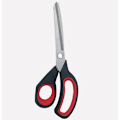 Miniatyrbilde 1 av 3: 2-pakks Titanium Non-stick Saks, Profesjonelle Rustfrie Stål Komfortable Myke Grep, Allsidig, Rett Kontor Håndverk Saks For DIY (rød/svart)