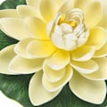 Miniatyrbild 5 av 5: RY-Konstgjorda vattenblommor flytande blommor flytande lotusblomma vatten lotus vattentät för akvarium fontän fisk i fiskdamm dekoration