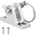 Miniatyrbillede 1 af 5: Rustfrit Stål Båd Dæk Hængsel Hardware Båd Markise Tilbehør Båd Top Kaleche Beslag (sølv1stk)