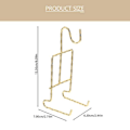 Miniatyrbillede 3 af 3: 2 stk. Teekop & Underkop Display Stativer Metal Kop & Underkop Holder Teekop Holder Guld 15.5X7X6.2CM Golden 15.5X7X6.2CM