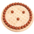 Miniatyrbild 1 av 4: 2 Set Solitaire Schackbräde Trä Tränings Schack Pedagogisk Leksak 14X14CM 14X14CM