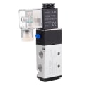 Miniatyrbillede 1 af 3: Solenoid DC24V Enkelt Spol Pilotstyret Elektrisk 2 Positioner 5 Vejs Sort 12X6.6X2.2CM Black 12X6.6X2.2CM