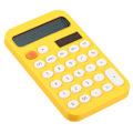Miniatyrbillede 1 af 4: Skrivebords-Tæller, 12-cifret Stor LCD-Skærm Standard Funktion Skrivebords-Tæller Bærbar Sød Tæller til Hjemmekontor, Gul Gul