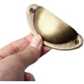 Miniatyrbilde 4 av 5: Retro Dørhåndtak Metall Kjøkkenskap Skuff Skap Håndtak Knotter Håndvare Kobber Skap Skuff Håndtak (10 stk, Kobberfarge)