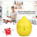 Miniatyrbillede 4 af 5: Mekanisk Køkken Timer Manuel Citronform Tællere Til Timing Værktøj (1 stk, Gul)