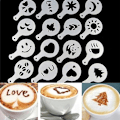 Pikkukuva 1 / 3: 16 kpl Kahvi Latte Art Stensiilit Mallit Kahvitarvikkeet yiyi