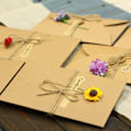 Miniatyrbilde 3 av 5: RYI)6 Julehilsenkort, 17,5*11cm Kraft Blank Konvolutter, Kort