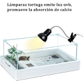 Miniatyrbilde 5 av 5: Reptillampe Skilpaddelampe Skilpadde Varmelampe Med Timer 360° Rotasjon Uvb Lys For Skilpadder Blinde Slanger Osv.