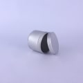 Miniatyrbild 1 av 4: Runda Metallburkar med Fönsterlock (3-pack), Silverburkar med Transparenta Lock